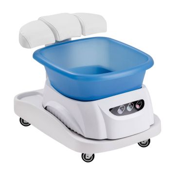 Pedicure set Azzurro, With adjustable trolley, White