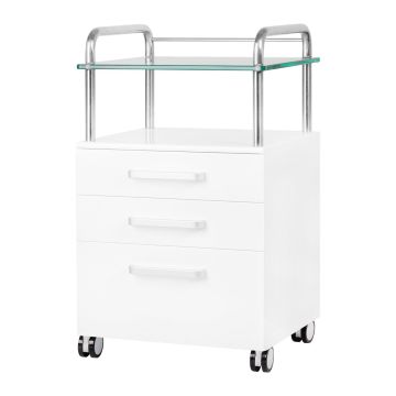Pedicure stand ACTIVESHOP, 3 drawers, White