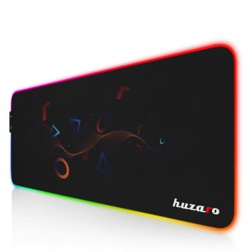 Podkładka pod mysz Huzaro- Mousepad 2.0 XL RGB Czarna