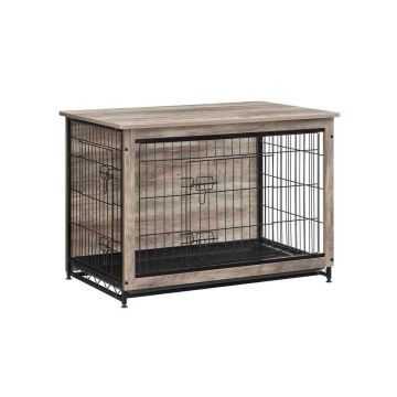 Klatka dla psa 98x65x68cm, brązowo-czarna