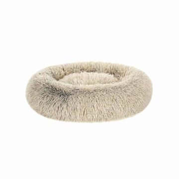 Fluffy dog ​​bed 70 cm, beige