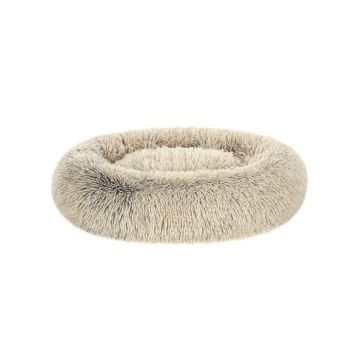 Fluffy cat bed, 80 cm, beige