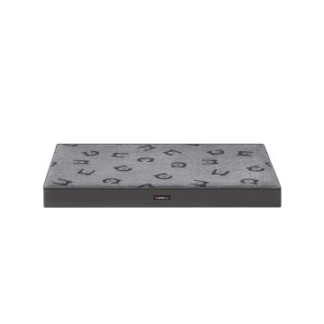 Dog bed 105x73x10cm., dark gray/gray color