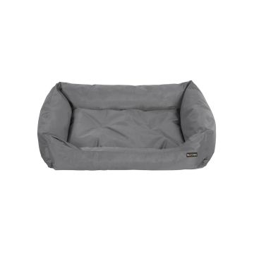 Dog bed with edge 100 x 70 x 28 cm, black