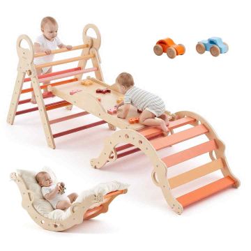 Pikler climbing set VEVOR, 9 in 1, 2 cars, 195 × 59.8 × 74.5 cm