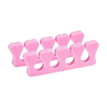 Toe separators for pedicure, 100 pcs, Pink, 9.7 × 2.7 × 0.8 cm