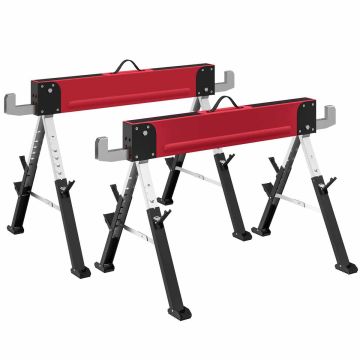 Sawhorse set, 2 pcs, 116 × 64 × 64–81 cm