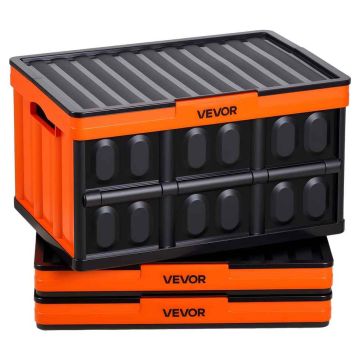 Skrzynki plastikowe do przechowywania VEVOR, 3 szt., 45 l, 525 × 360 × 300 mm
