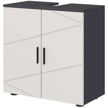 Szafka pod umywalkę, 2 półki, 60 × 60 × 30 cm