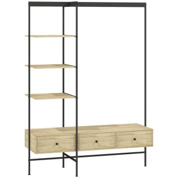 Szafka do przedpokoju, 3 szuflady, 135 × 180 × 48 cm