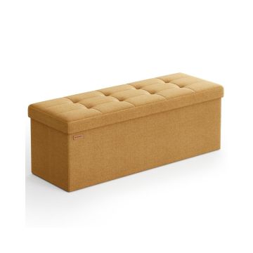 Ławka do przedpokoju SONGMICS ze schowkiem, 131 l, 110 × 38 × 38 cm