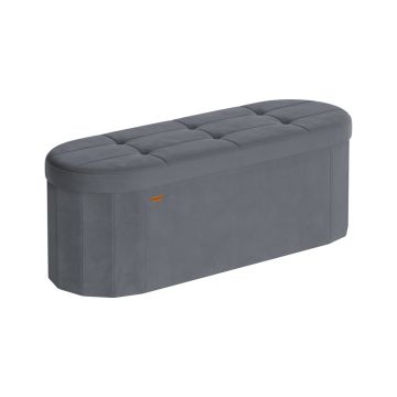 Ławka do przedpokoju SONGMICS LSF297GN01, pojemnik do przechowywania 110 l, 38 × 110 × 38 cm