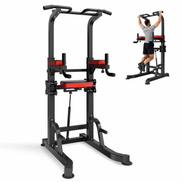 Pull-up bar VEVOR SJ82, 9 height levels, 111 × 98 × 185–219.5 cm