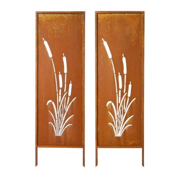 Privacy screen VEVOR HA-SS-15, 1 panel and 1 side panel, Brown, 50 × 160 cm