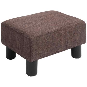 Puf Homcom 40x30x24cm., brązowy/czarny