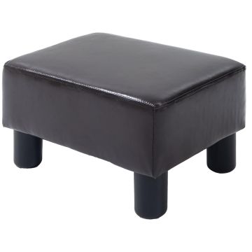 Puf Homcom 40x30x24cm., ciemnobrązowy