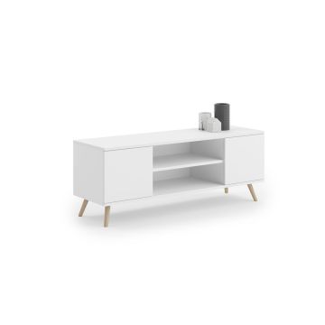 Stolik RTV Focus 155x50x40 cm, biały
