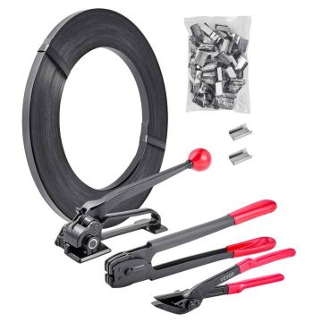 Zestaw ręczny do spinania taśmą stalową VEVOR CL-GD180, 5 sztuk, 365 × 125 × 85 mm