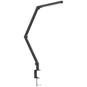 Adjustable table lamp with metal clamp, 96 LED, black