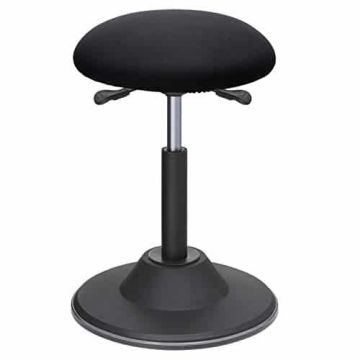 Height-adjustable office chair, black