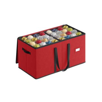 Christmas toy storage box 66x34x34cm., red color