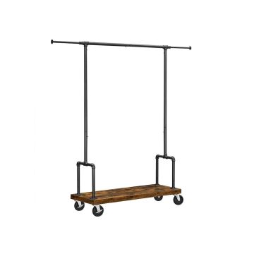 Clothes rack on wheels, brown-black RGR110B01