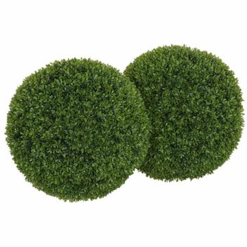 Set of 2 artificial plants Homcom 40x40x40cm., green