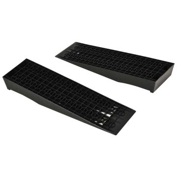 Set of 2 entrance ramps Homcom 70x19.5x7.8cm., black