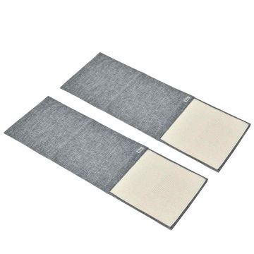 Zestaw 2 kuwet dla kota PawHut 130x45x0,3 cm, szaro-beżowy
