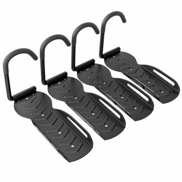 Zestaw 4 uchwytów ściennych do rowerów Sportnow 25,5x10,5x4cm., czarny