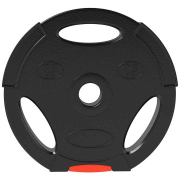 Set of 4 weight plates Sportnow, black/red