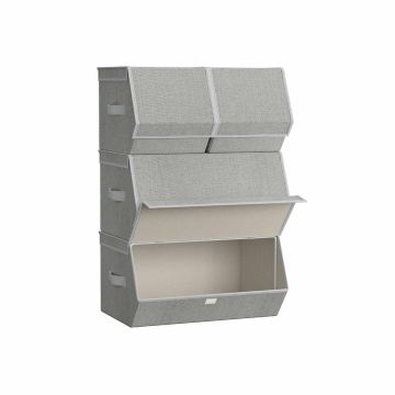 Set of 4 boxes, gray