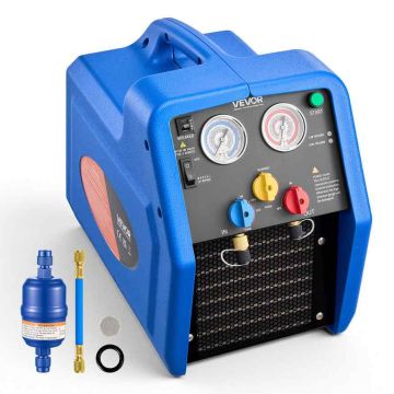 Urządzenie do odzysku czynnika chłodniczego VEVOR RR24L, 1 KM, 220 V, 50 Hz, 43 × 25 × 34,5 cm
