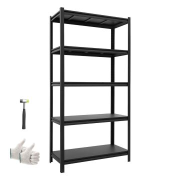 Półka magazynowa VEVOR SS3616HA, 5 poziomów, regulowana, 925 × 1813 × 417 mm