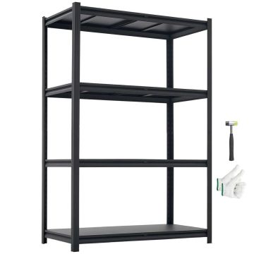 Półki magazynowe VEVOR SS402004HSA, 4-poziomowe, 103 × 152,9 × 52,2 cm