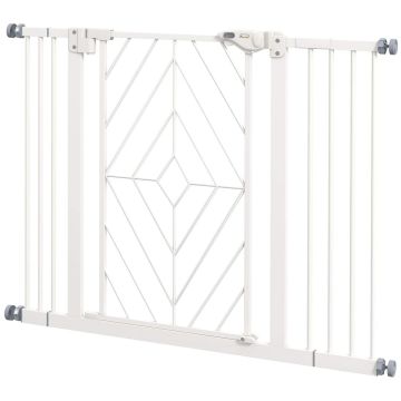 Safety gate for dogs PawHut 100x76cm., white