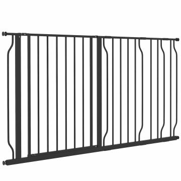 Safety gate for dogs PawHut 145x3x76cm., black