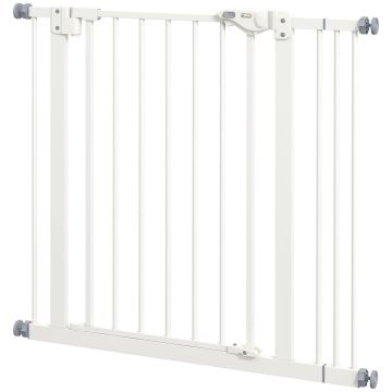 Safety gate for dogs PawHut 87x2x77cm., white