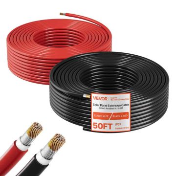 Przewód przedłużający do paneli słonecznych VEVOR, 10 AWG (6 mm²)