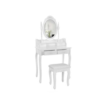 Elegancka toaletka z obrotowym lustrem