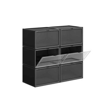 Shoe box set of 6 pieces, black