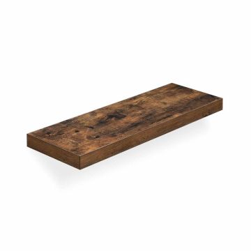 Półka drewniana 60 x 20 x 3,8 cm, brązowa