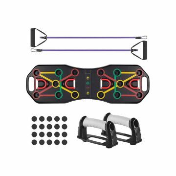 Push-up handles with exercise board "9-in-1"