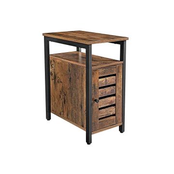 Stolik kawowy LET61BX 30 x 50 x 60 cm, brązowy