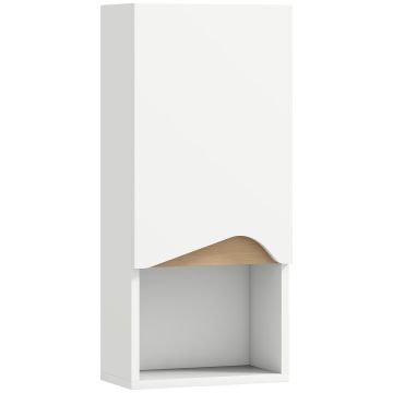 Szafka łazienkowa wisząca, 1 otwarta komora, 30 × 67 × 17 cm