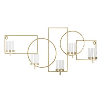 Wall candle holder Marie, 5 jars, 70 × 36 × 8.5 cm