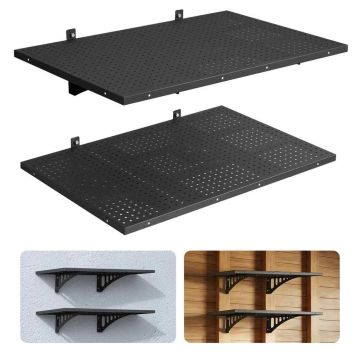 Półki garażowe ścienne VEVOR MP2436, 2 poziomy, 91,4 × 61 × 22,5 cm