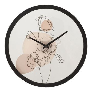 Zegar ścienny FLOWER-B, Ø 40 × 3,5 cm