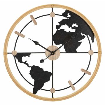 Zegar ścienny World New, Ø 60 × 5 cm