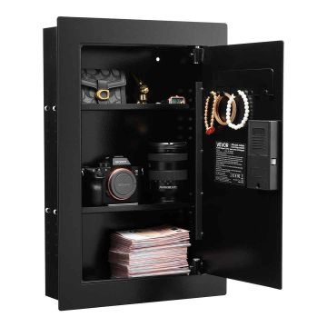 Sejf ścienny VEVOR SS-QR620ZW, 3 półki, 102 × 381 × 559 mm